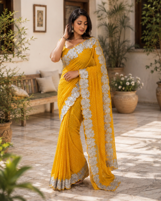 Harini Bandhani Sari