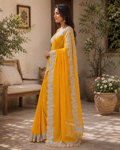 Harini Bandhani Sari