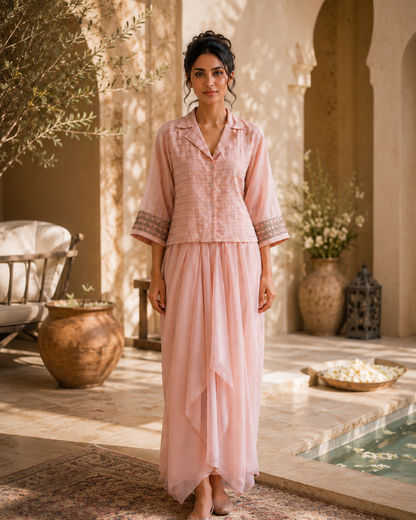 Blush Tissue Drape Set