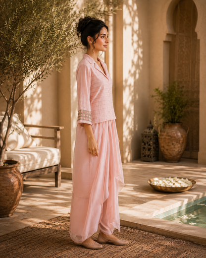 Blush Tissue Drape Set
