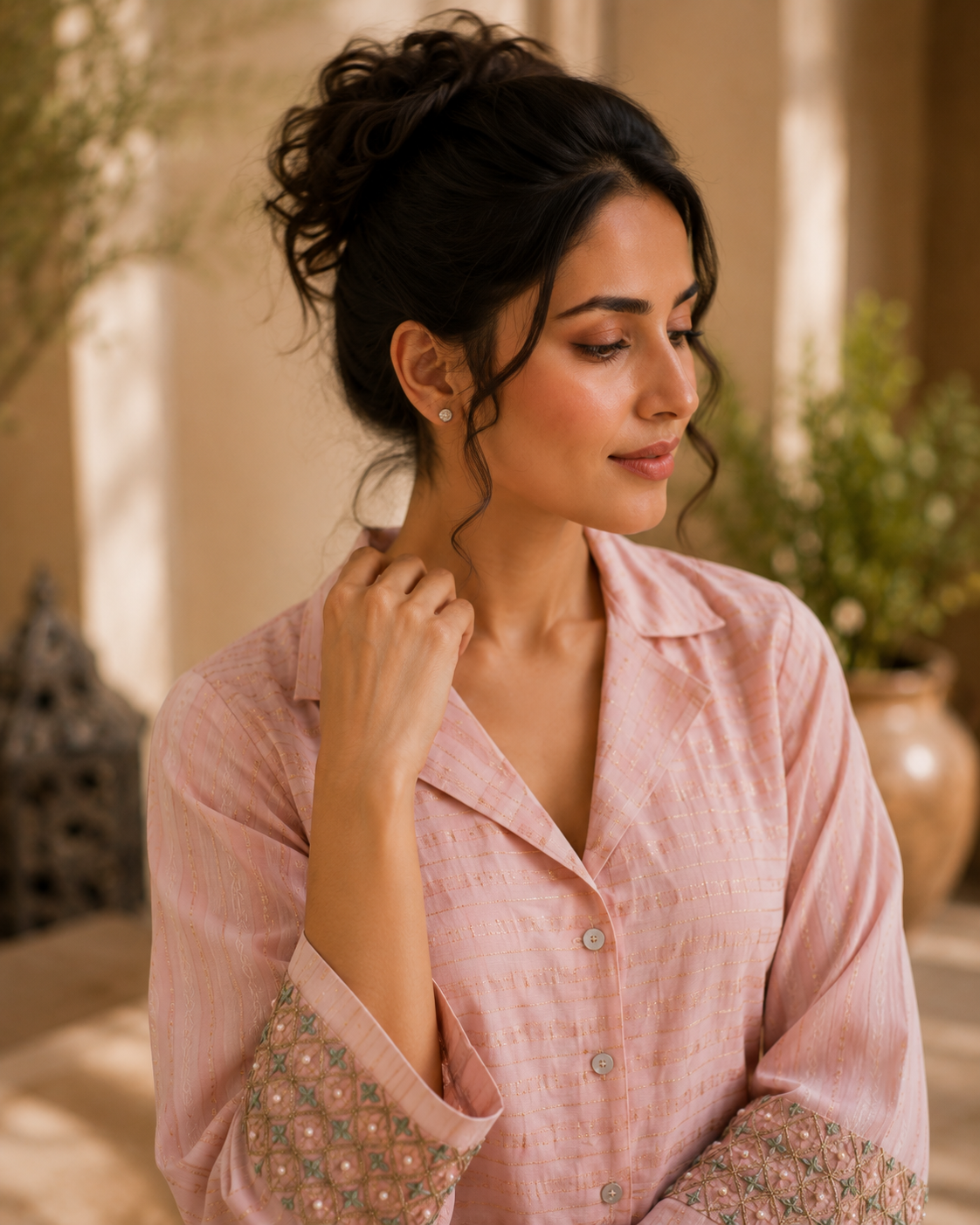 Blush Tissue Drape Set