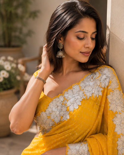 Harini Bandhani Sari