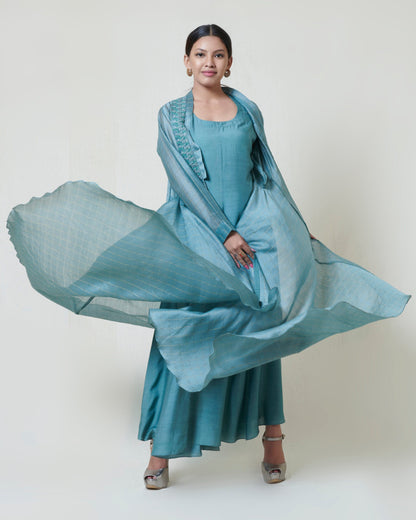 Turkish blue jacket set