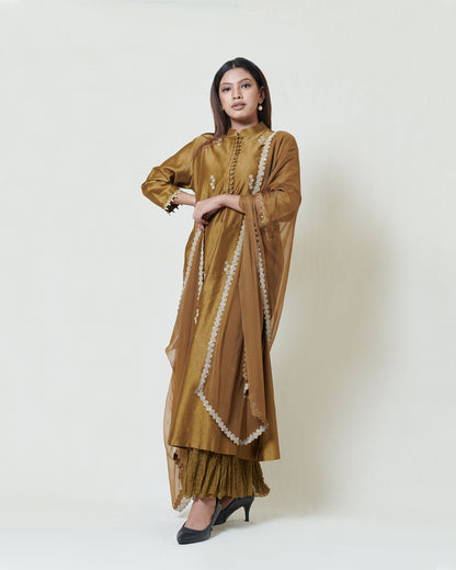 Gold Champagne Kurta Set