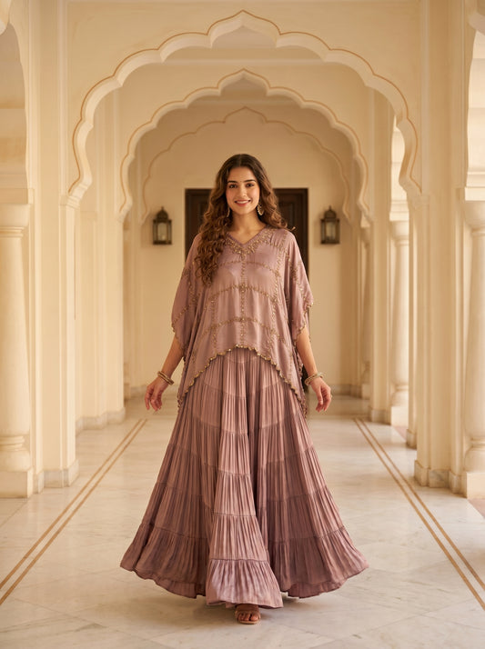 Ivana Lavender Kaftan Set
