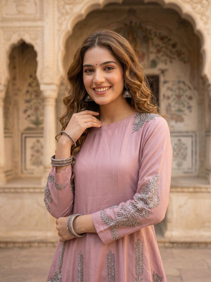 Blush Zardozi Kalidar