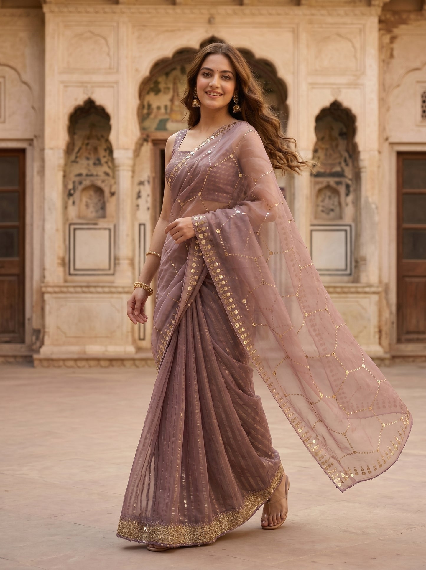 Meher Mukash Half & Half Sari