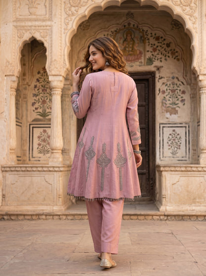 Blush Zardozi Kalidar