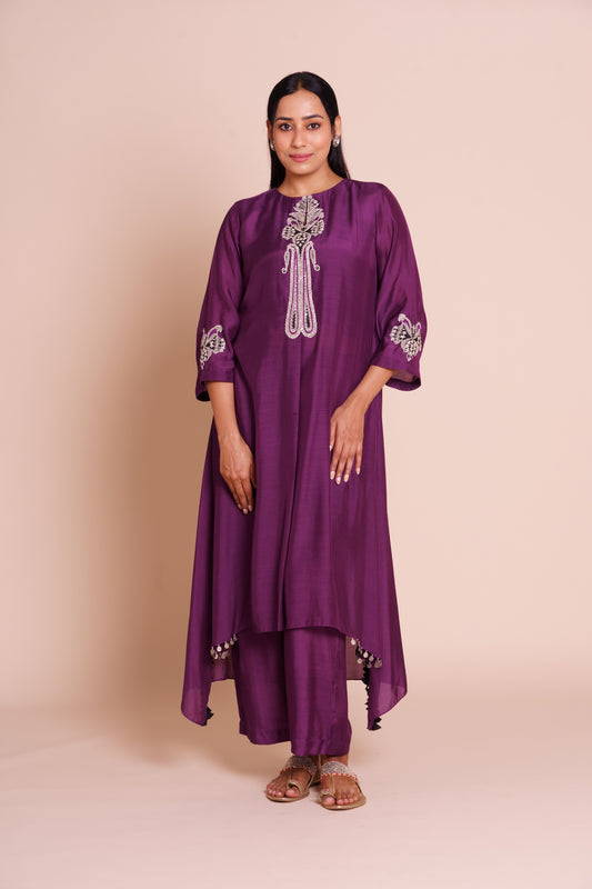 Iraaya Purple Kurta Set