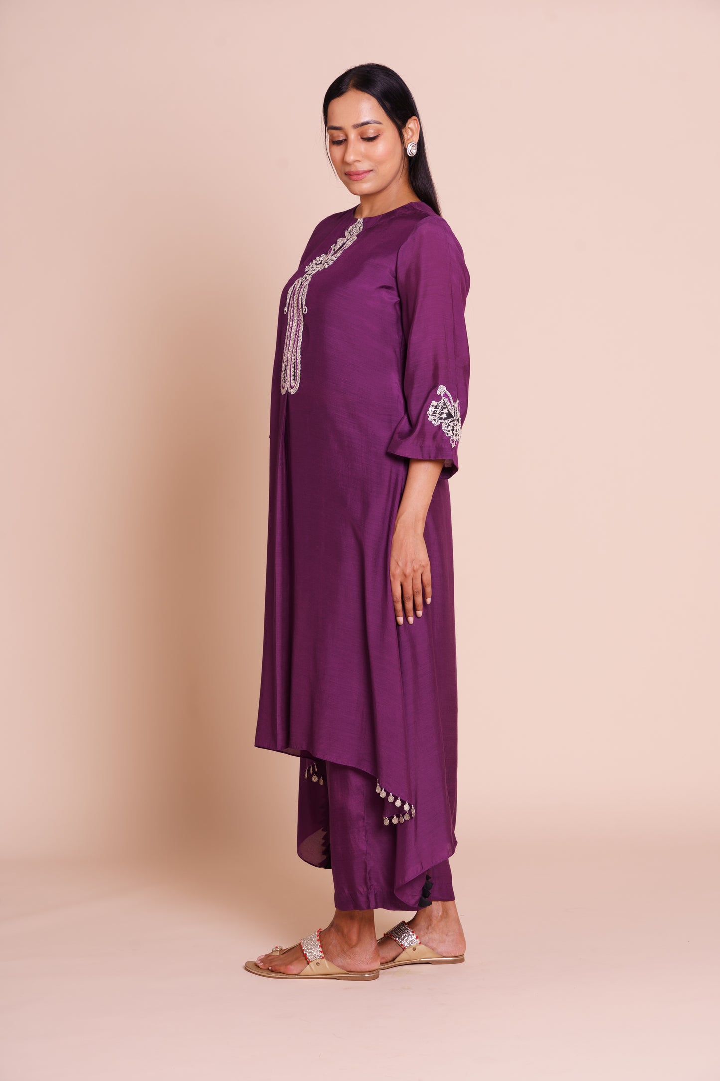 Iraaya Purple Kurta Set