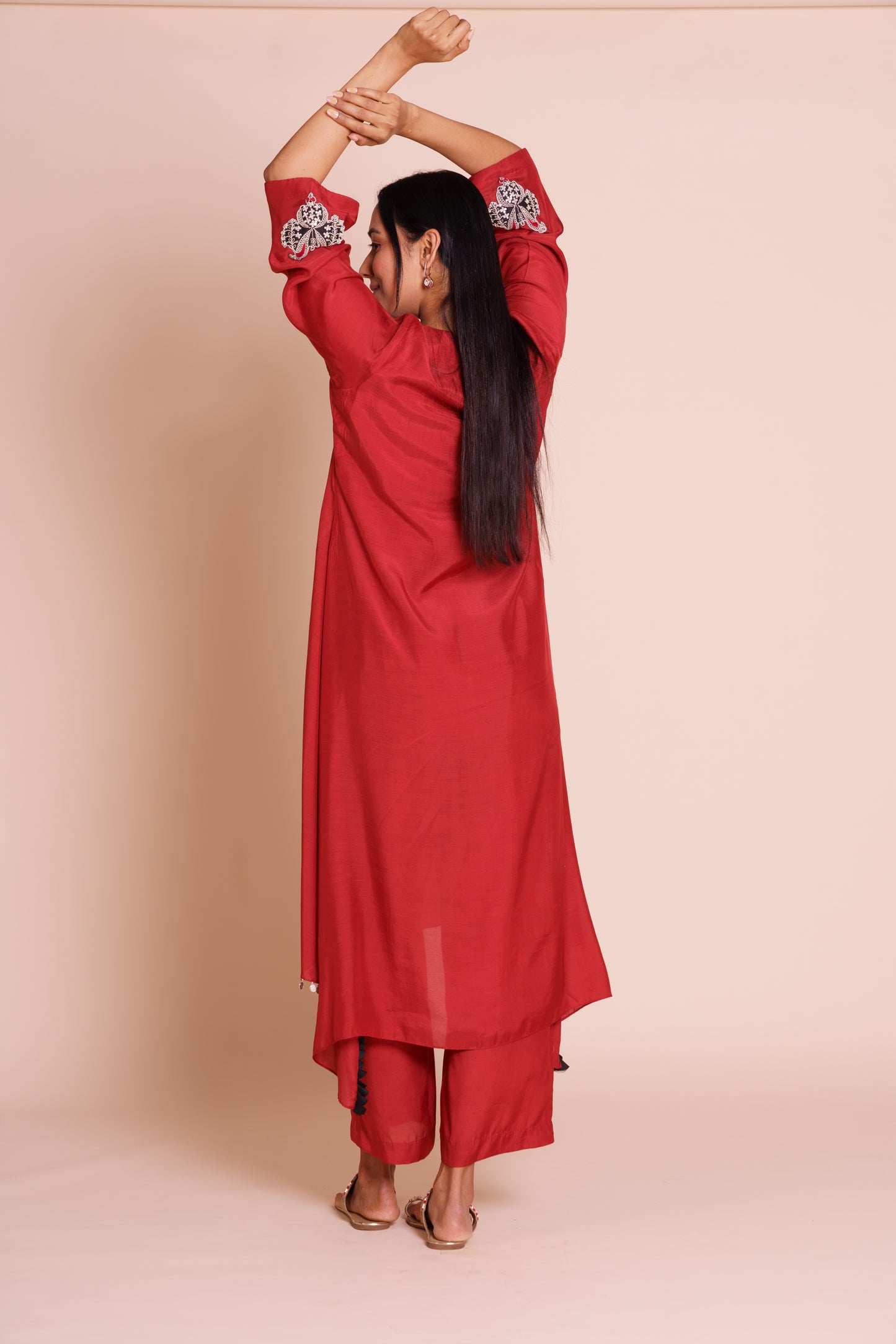 Zeba Red Kurta Set