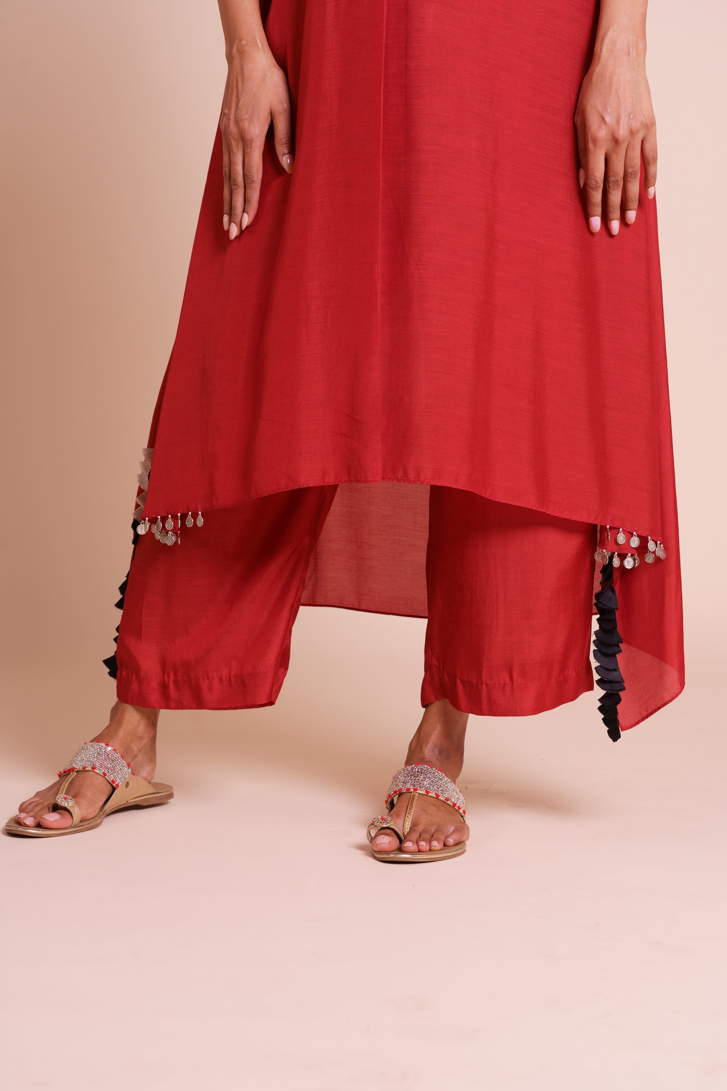 Zeba Red Kurta Set
