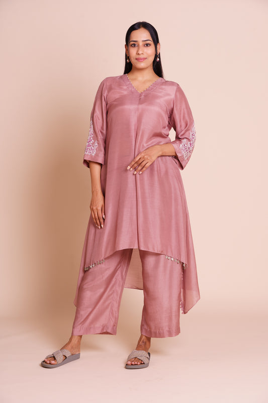 Amaira Lavender Muslin Kurta Set