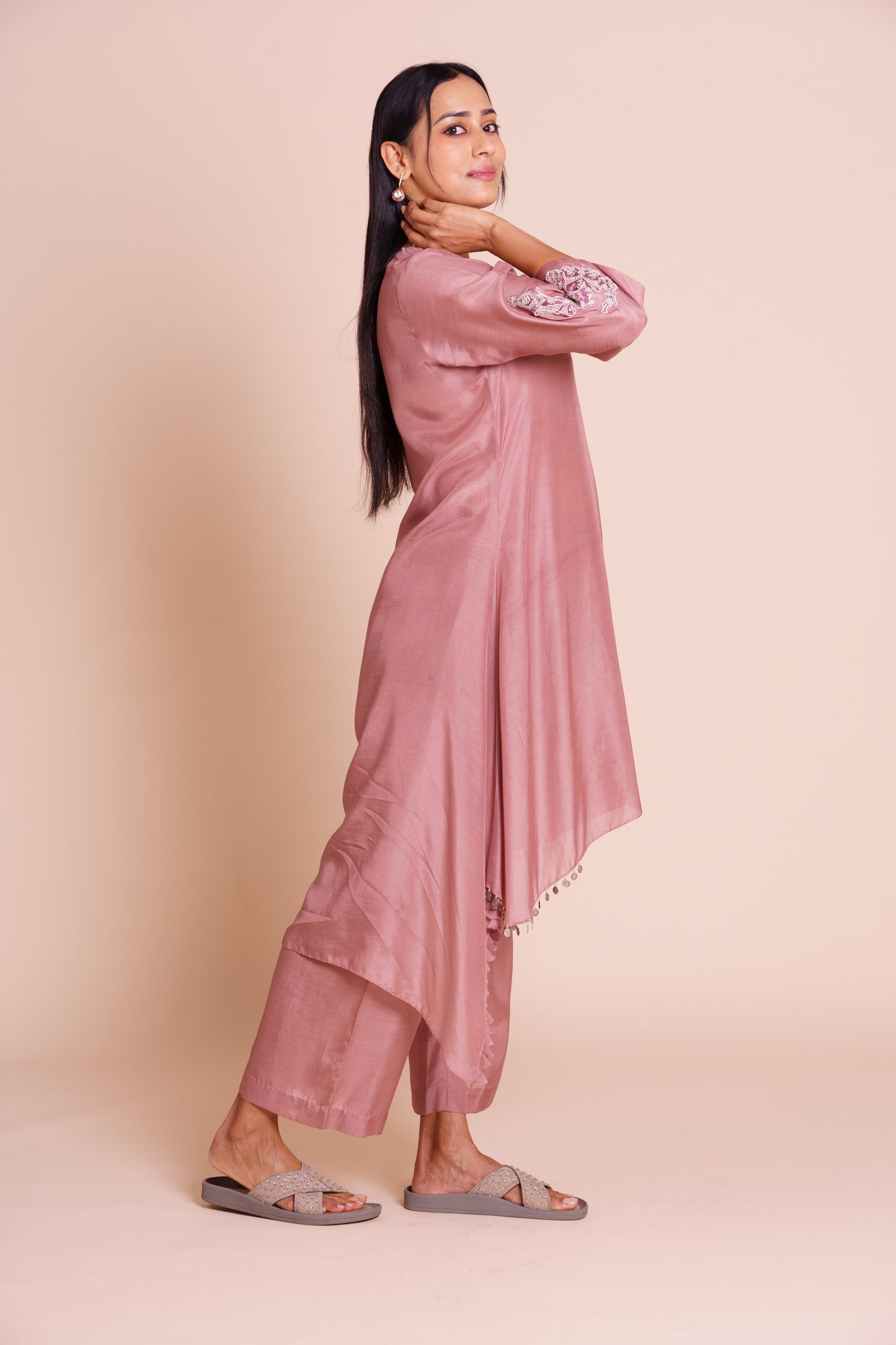 Amaira Lavender Muslin Kurta Set