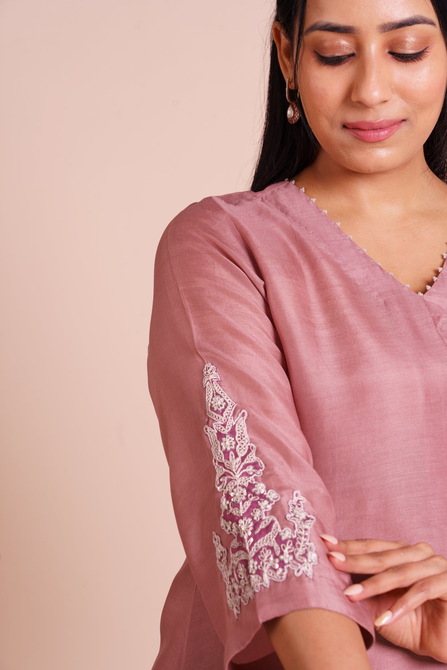 Amaira Lavender Muslin Kurta Set