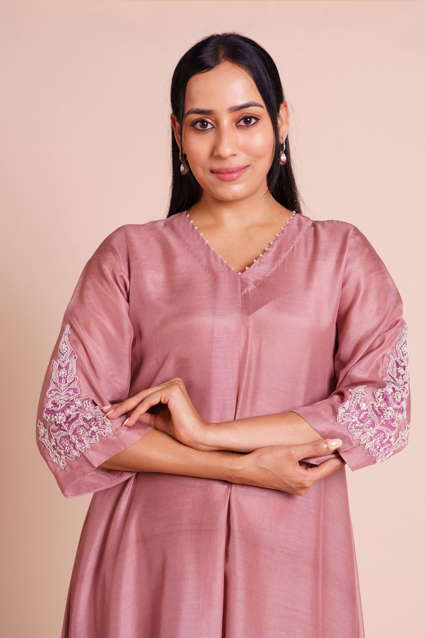 Amaira Lavender Muslin Kurta Set