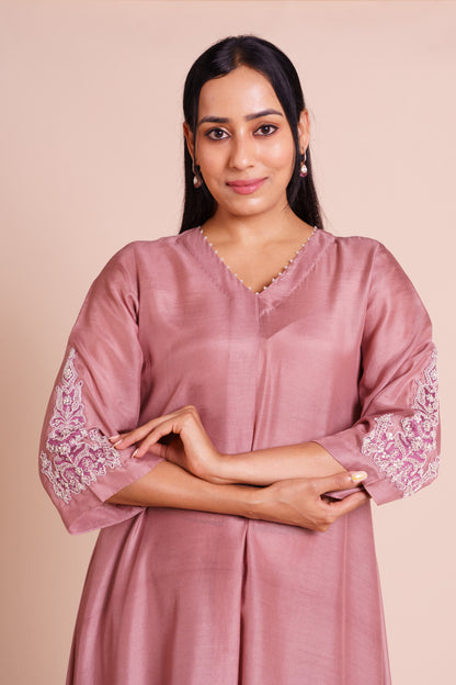Amaira Lavender Muslin Kurta Set