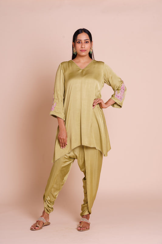 Anaya Green Kurta Dhoti Set