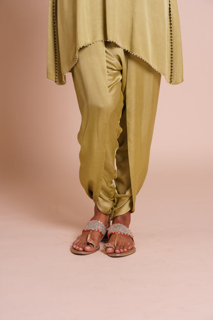 Anaya Green Kurta Dhoti Set