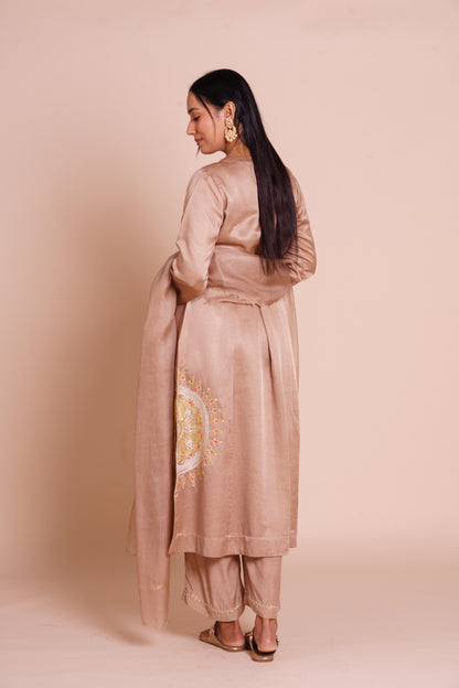 Ruhani Beige Kurta Set