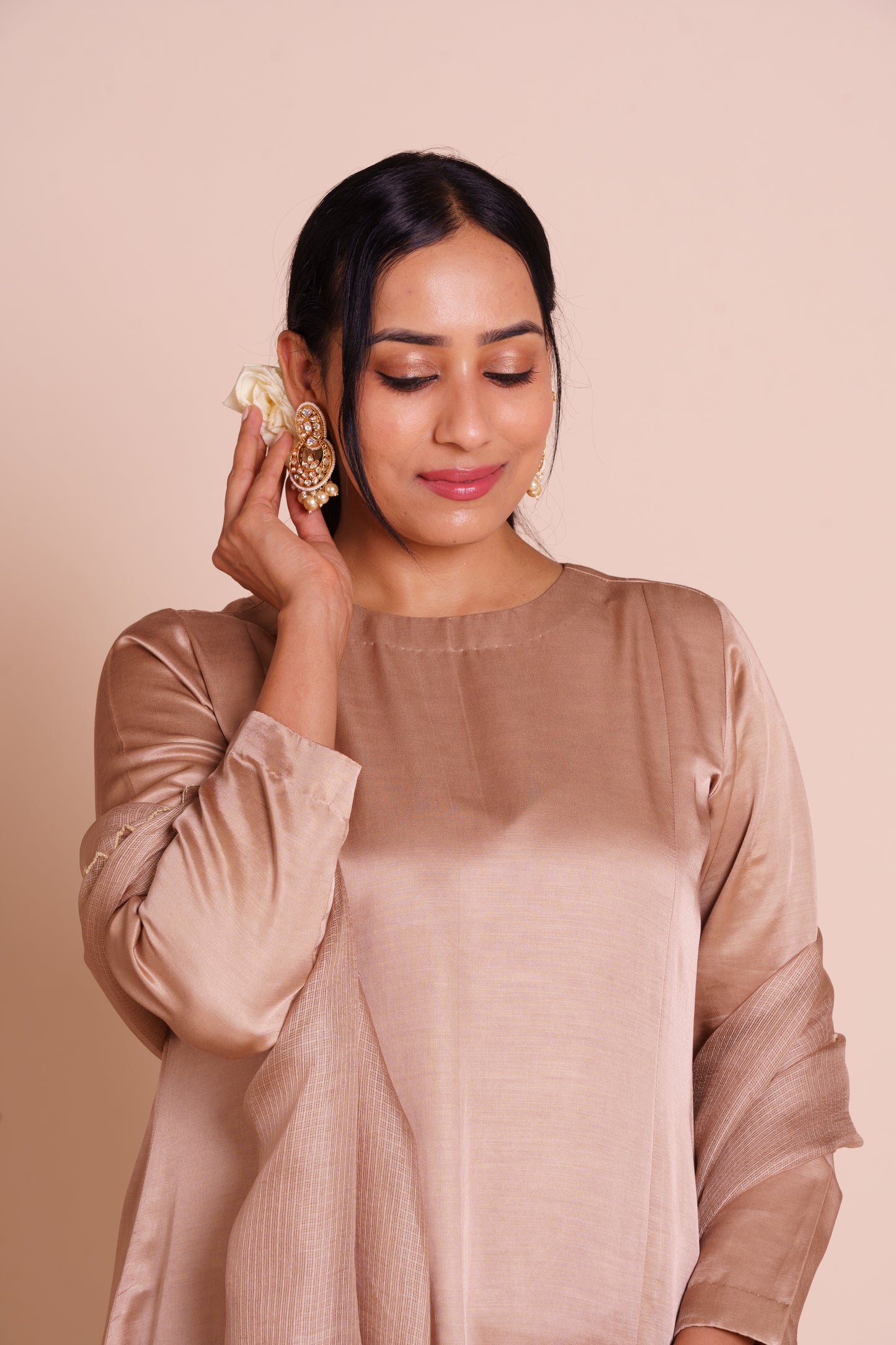 Ruhani Beige Kurta Set