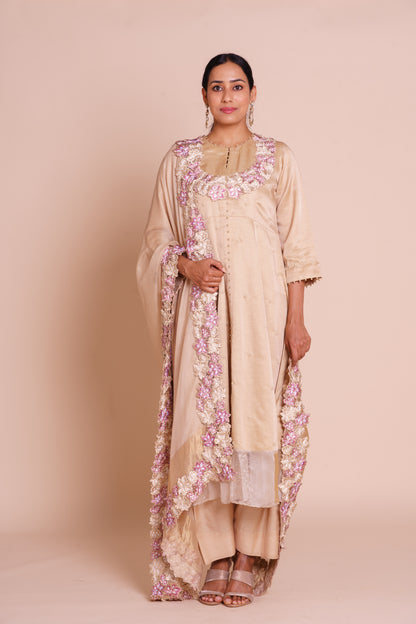 Meher Beige Kurta Set