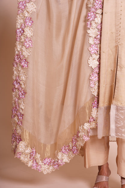 Meher Beige Kurta Set