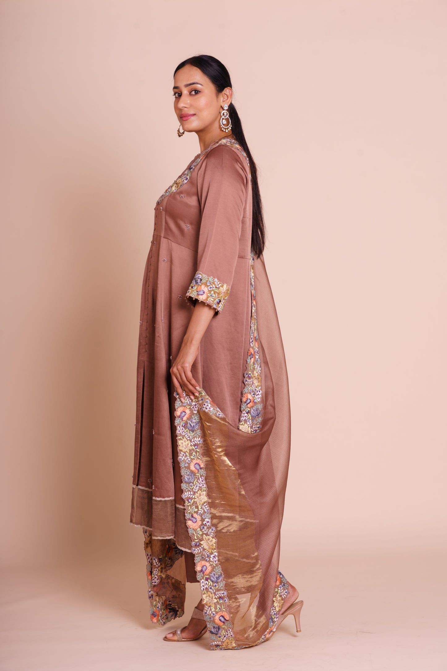 Avani Cocoa Kurta Set
