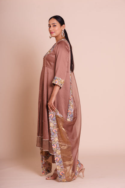 Avani Cocoa Kurta Set