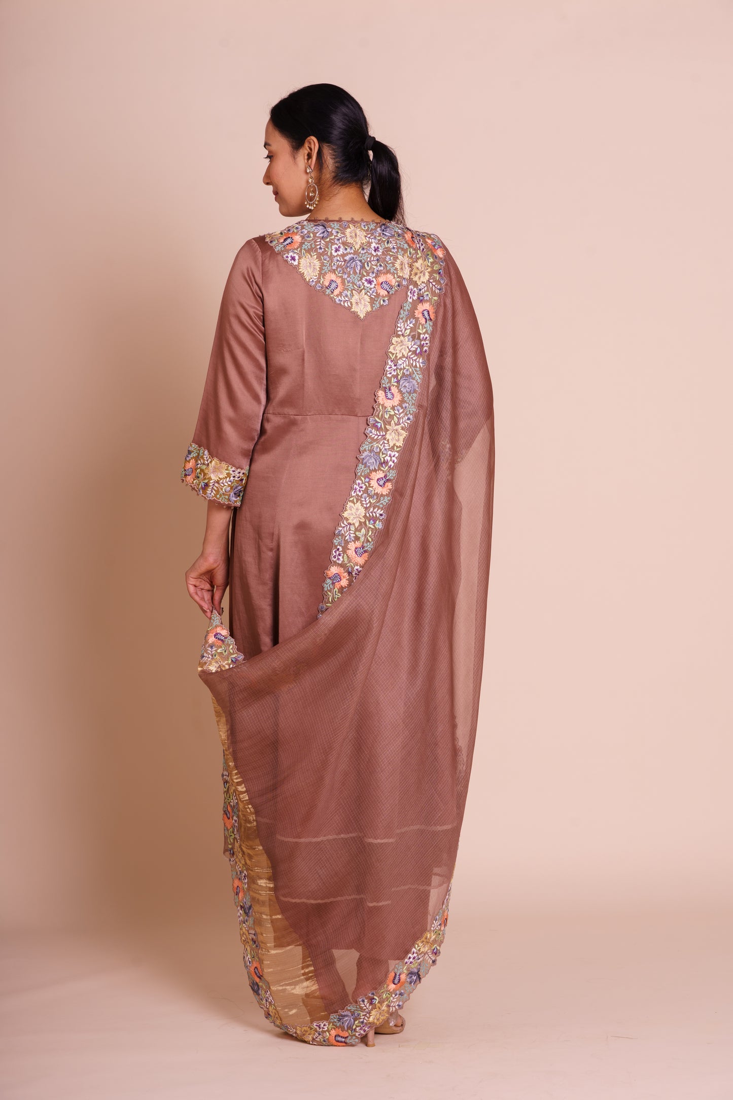 Avani Cocoa Kurta Set