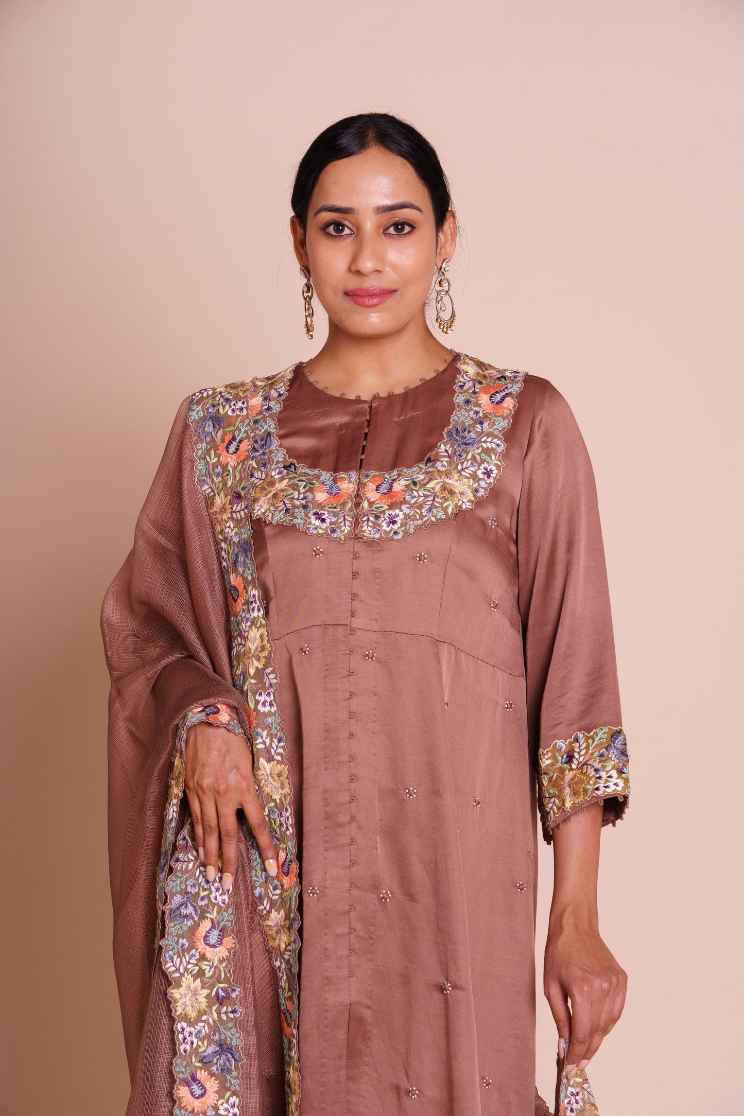 Avani Cocoa Kurta Set