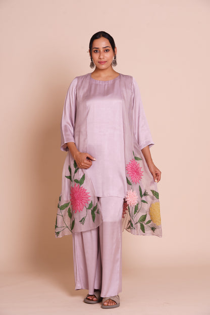 Pihu Lavender Jacket Set