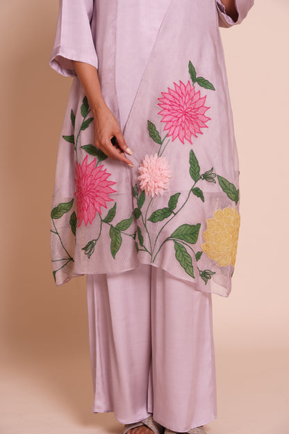 Pihu Lavender Jacket Set