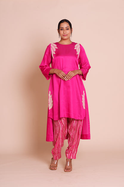 Reha Rani Pink Kurta Set