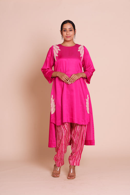 Reha Rani Pink Kurta Set
