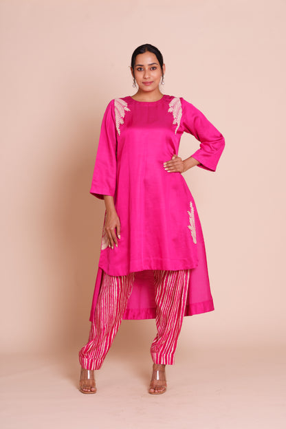 Reha Rani Pink Kurta Set