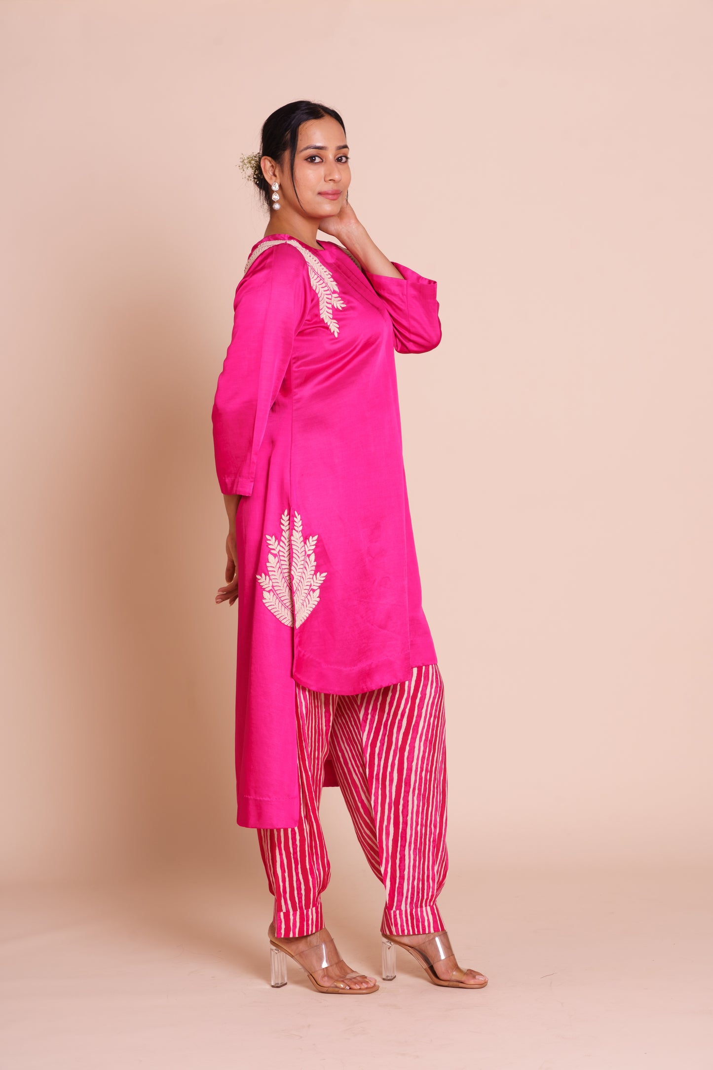 Reha Rani Pink Kurta Set