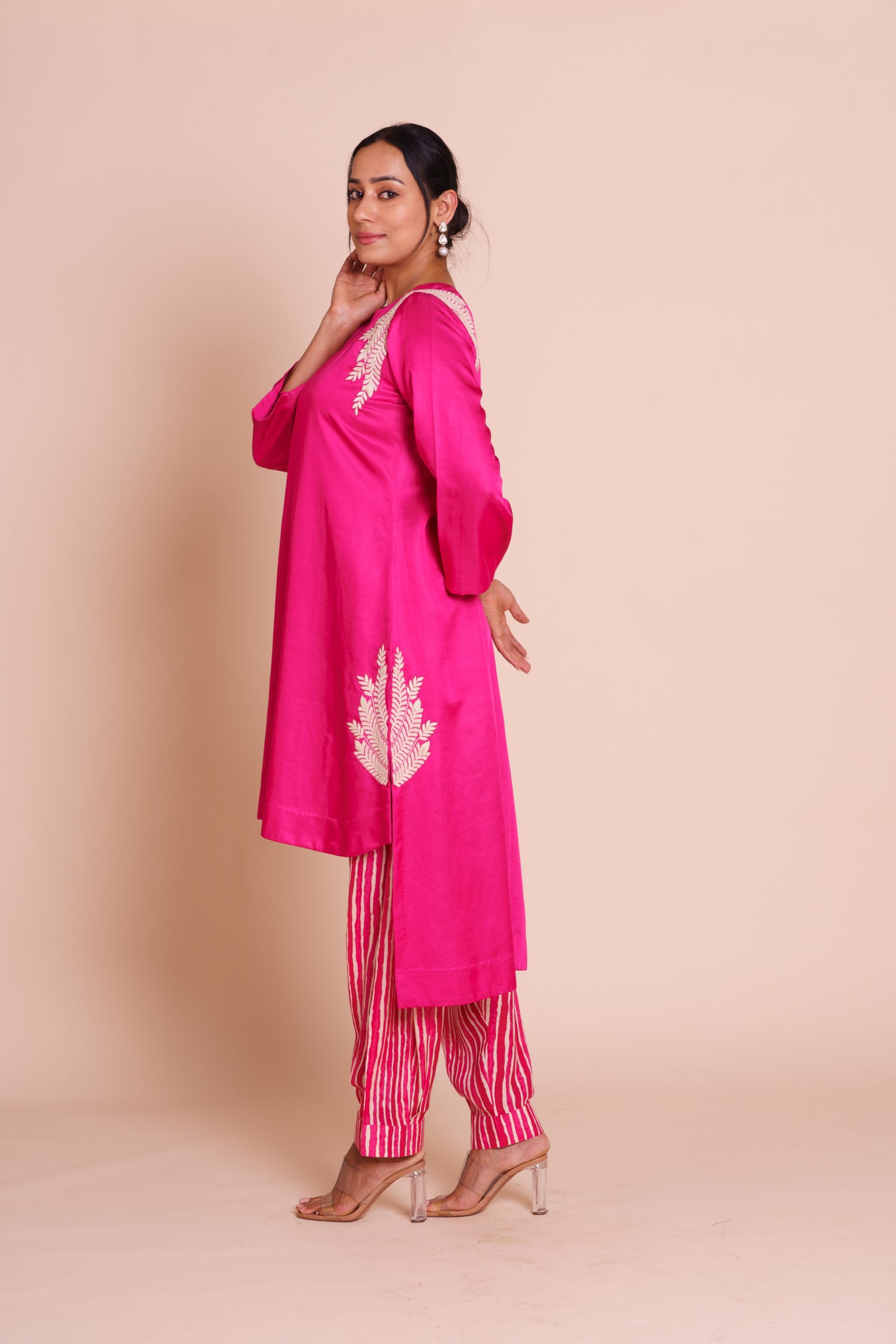 Reha Rani Pink Kurta Set