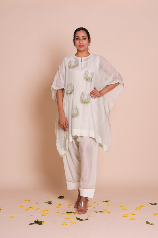 Saisha Pastel Green Kaftan Set