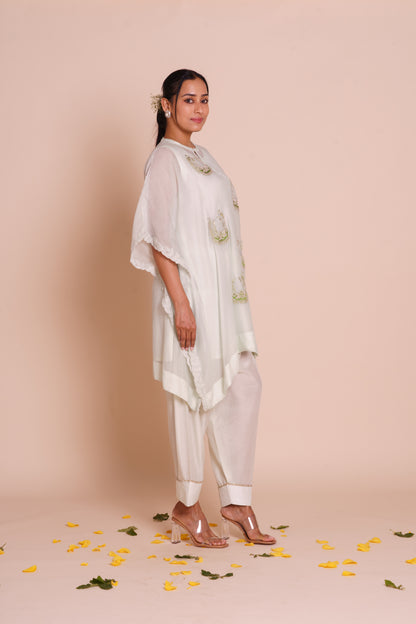 Saisha Pastel Green Kaftan Set