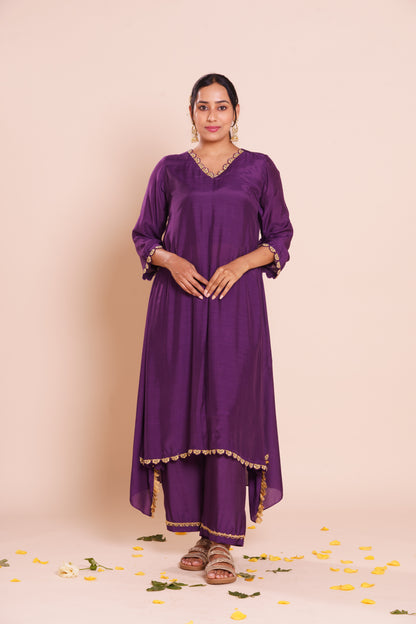 Nysa Purple Kurta Set