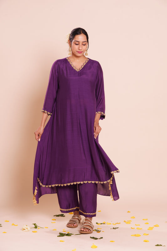 Nysa Purple Kurta Set