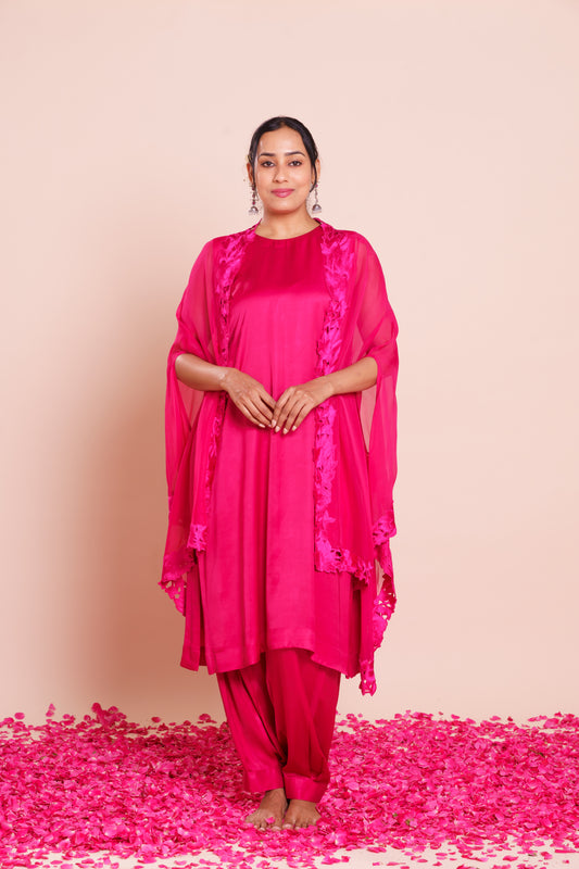 Reha Pink Cape Set