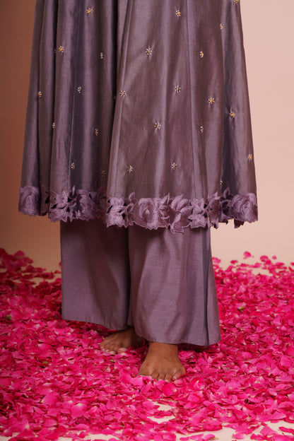 Tarini Grey Chanderi Set