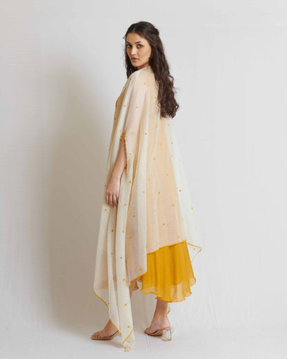 Yellow kalidar with cape