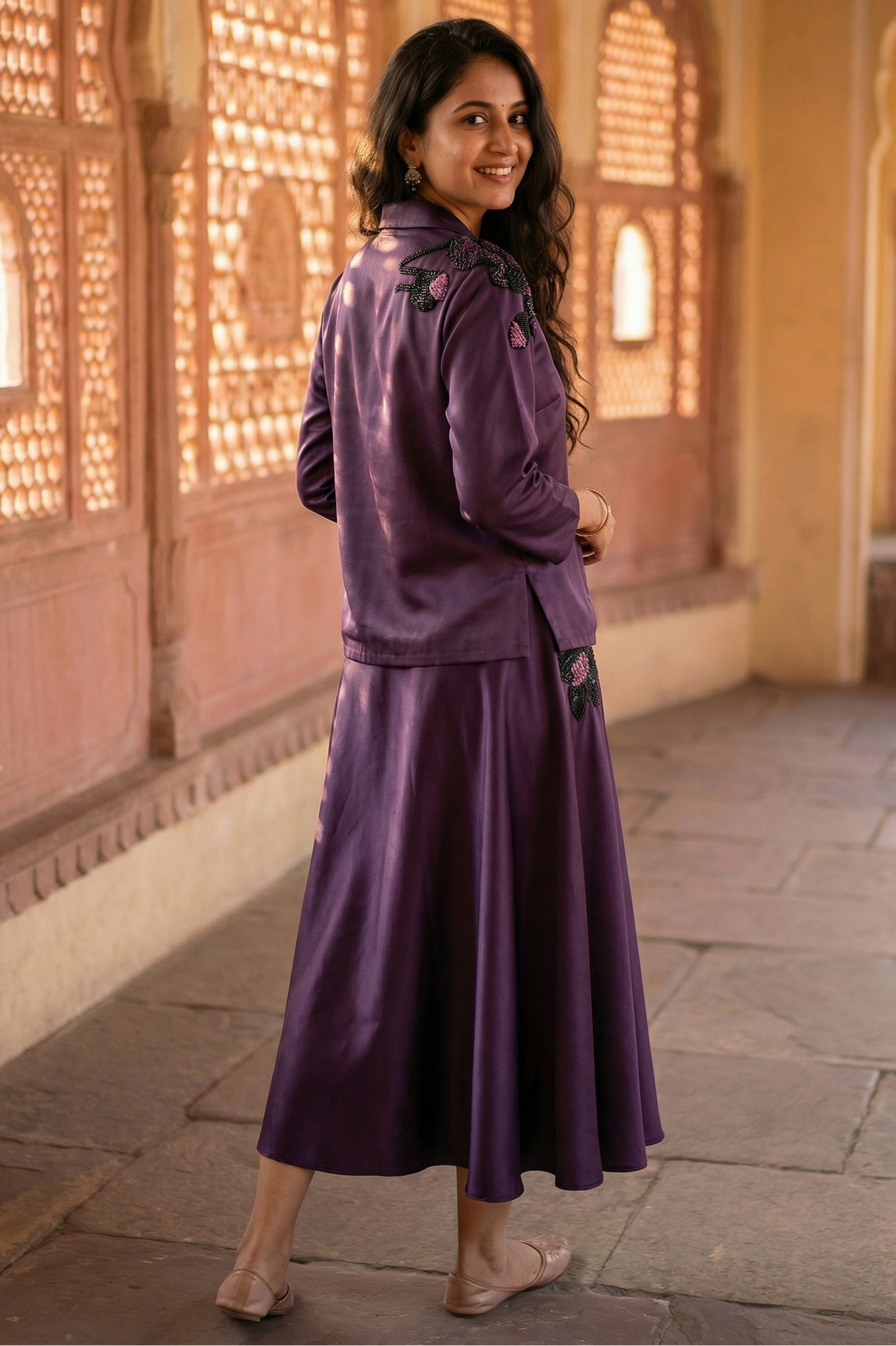 Uttara Blazer Skirt Set