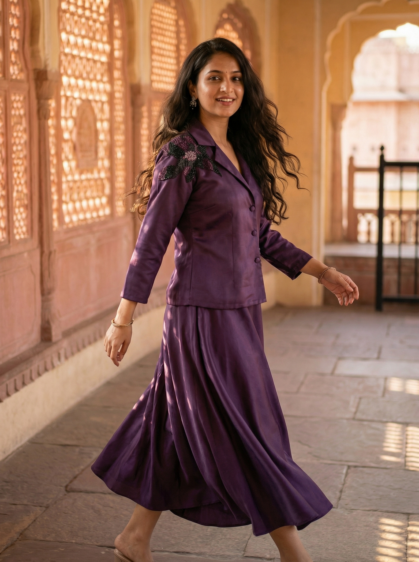 Uttara Blazer Skirt Set