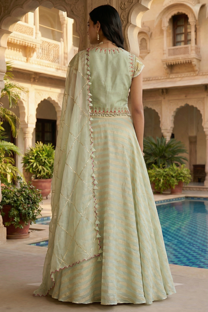 Parijat Skirt Set