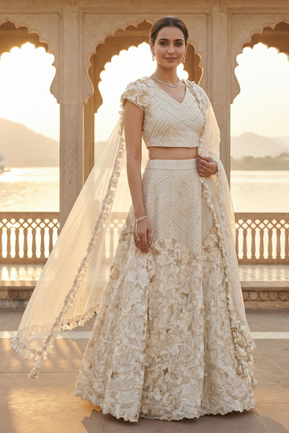 Aarini Ivory Skirt Set