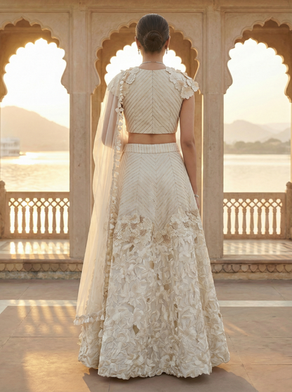Aarini Ivory Skirt Set